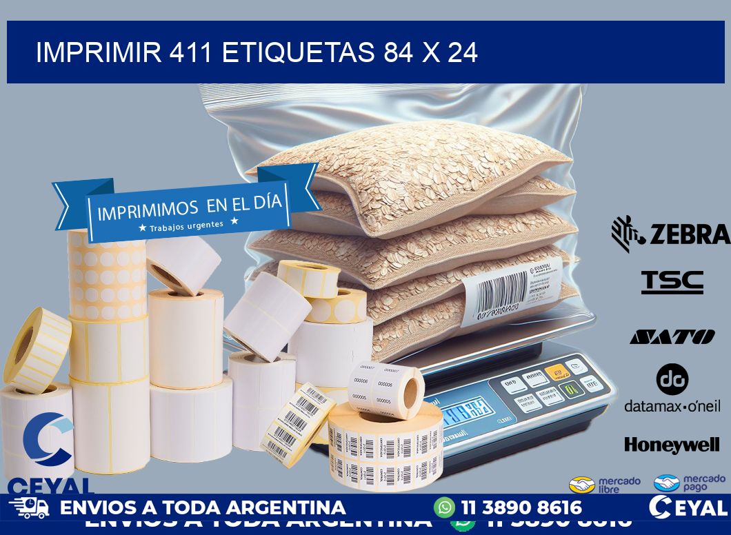 IMPRIMIR 411 ETIQUETAS 84 x 24