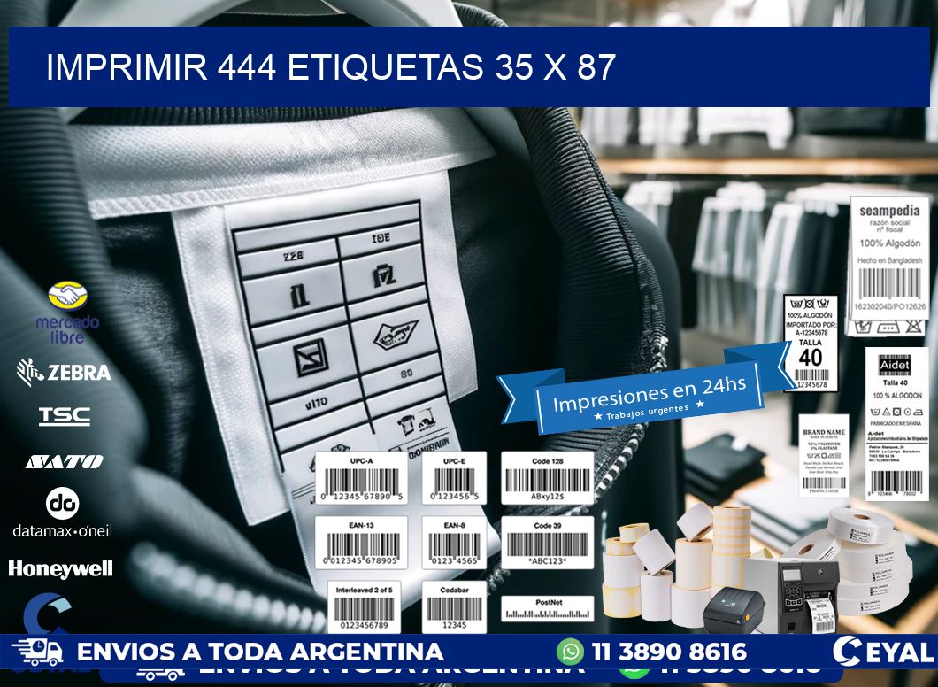 IMPRIMIR 444 ETIQUETAS 35 x 87