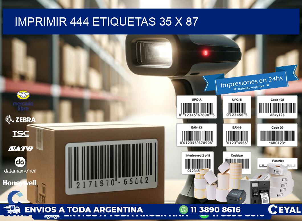 IMPRIMIR 444 ETIQUETAS 35 x 87