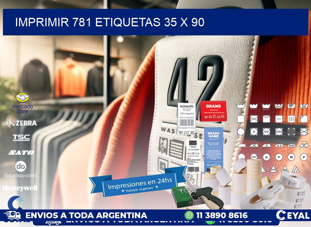 IMPRIMIR 781 ETIQUETAS 35 x 90
