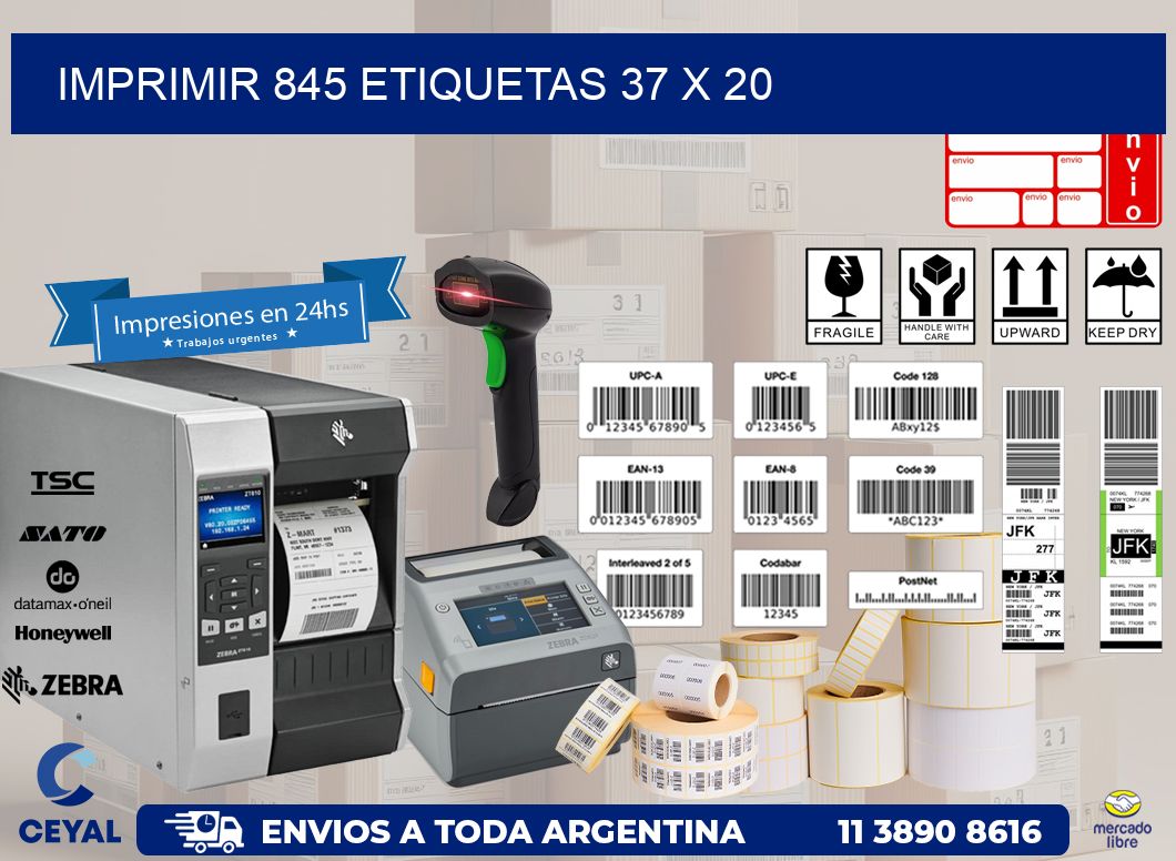 IMPRIMIR 845 ETIQUETAS 37 x 20