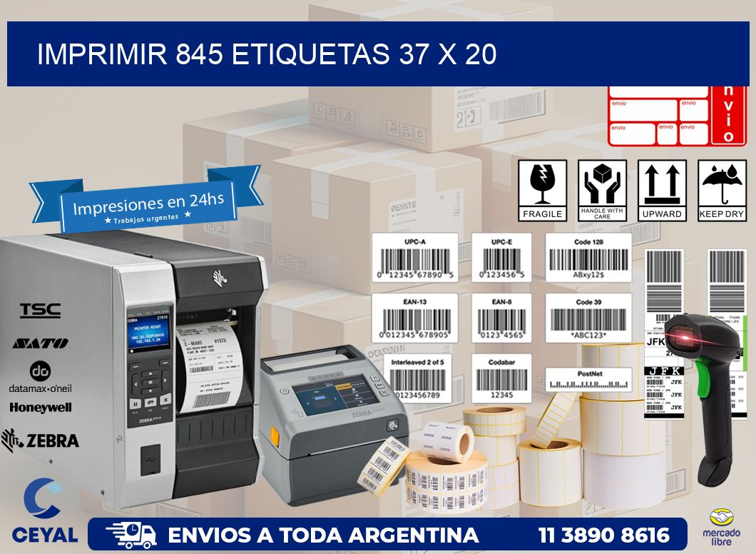 IMPRIMIR 845 ETIQUETAS 37 x 20