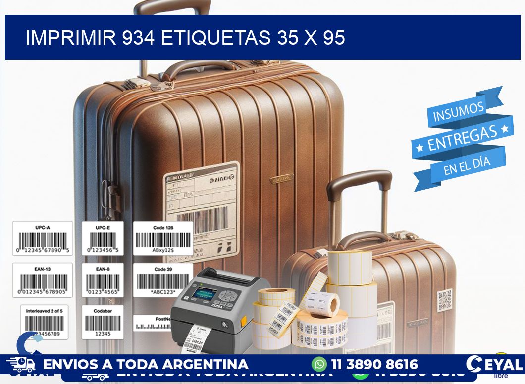 IMPRIMIR 934 ETIQUETAS 35 x 95