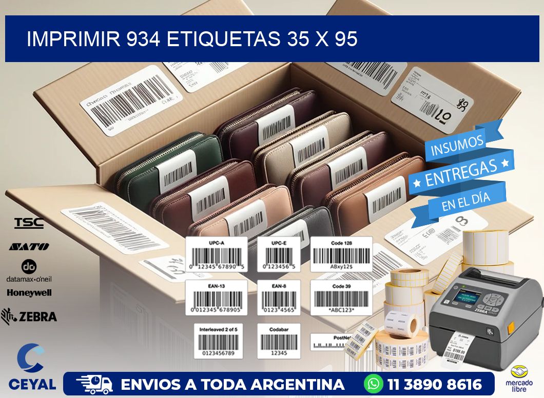 IMPRIMIR 934 ETIQUETAS 35 x 95