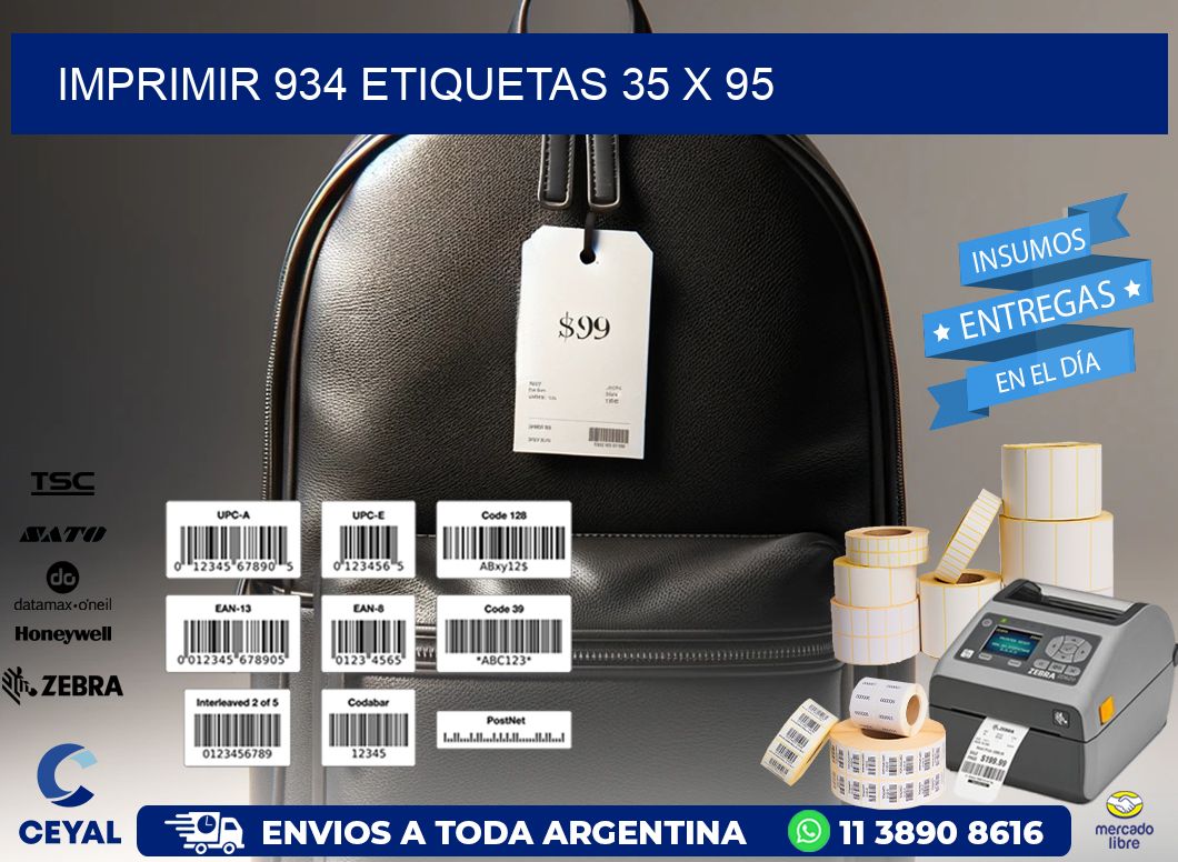 IMPRIMIR 934 ETIQUETAS 35 x 95