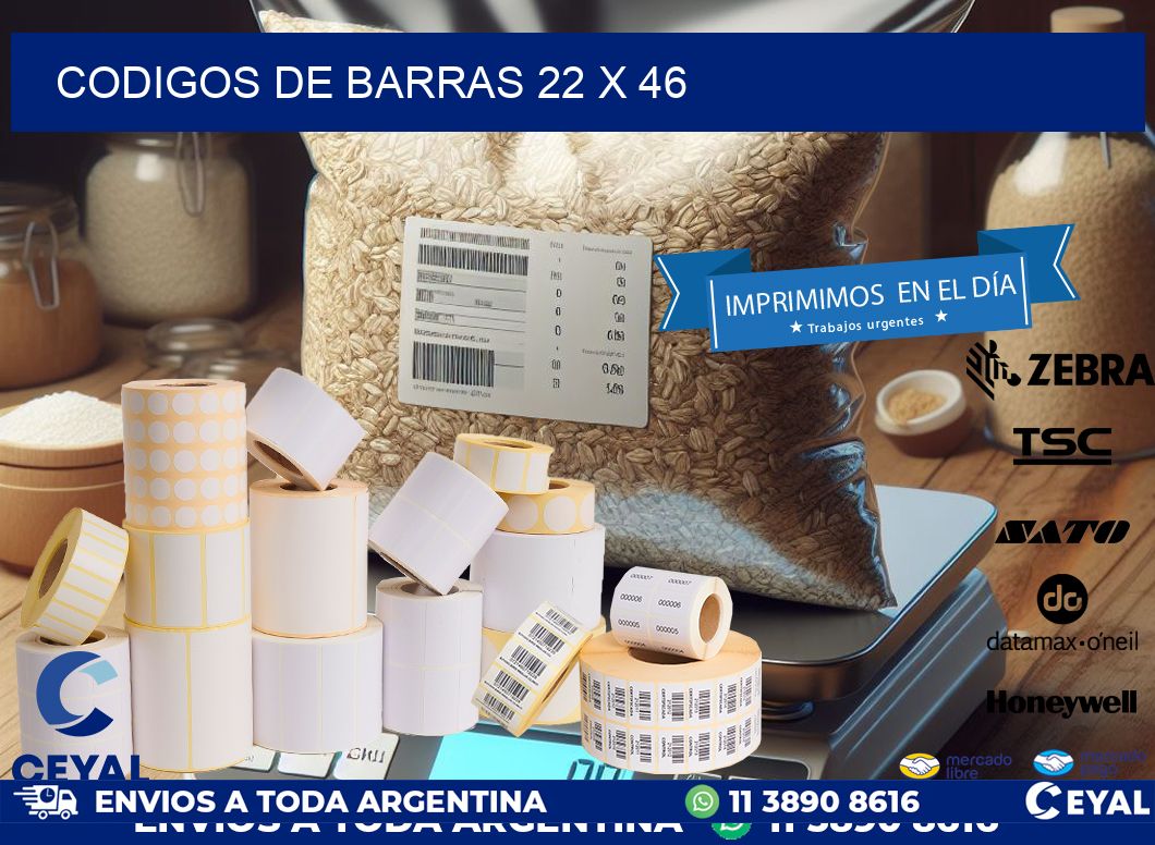 codigos de barras 22 x 46