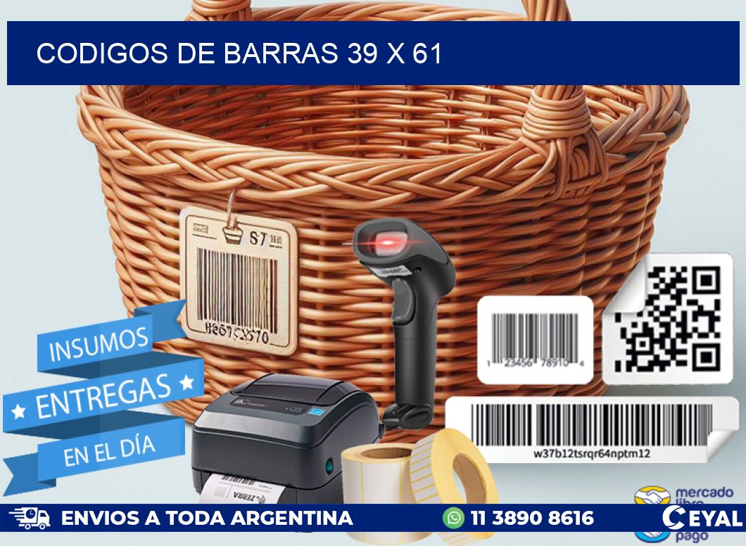 codigos de barras 39 x 61