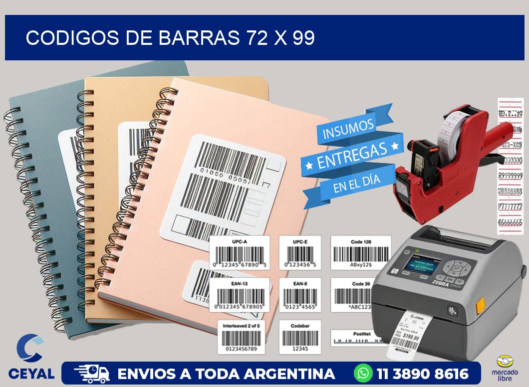 codigos de barras 72 x 99