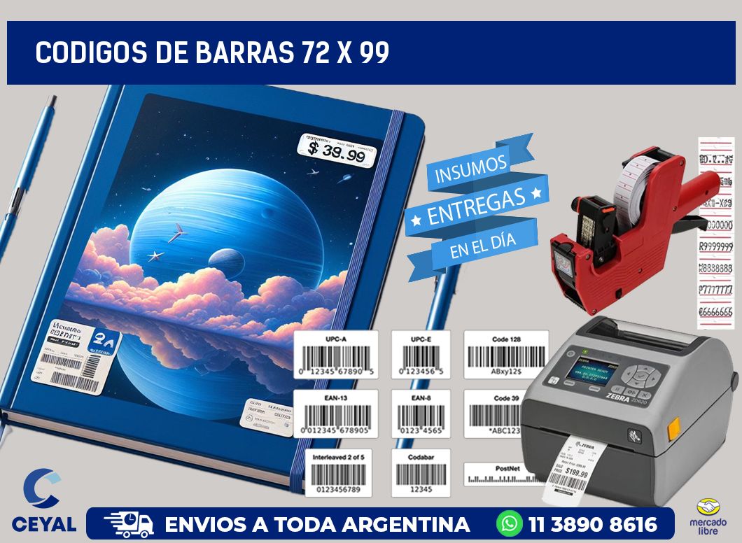 codigos de barras 72 x 99