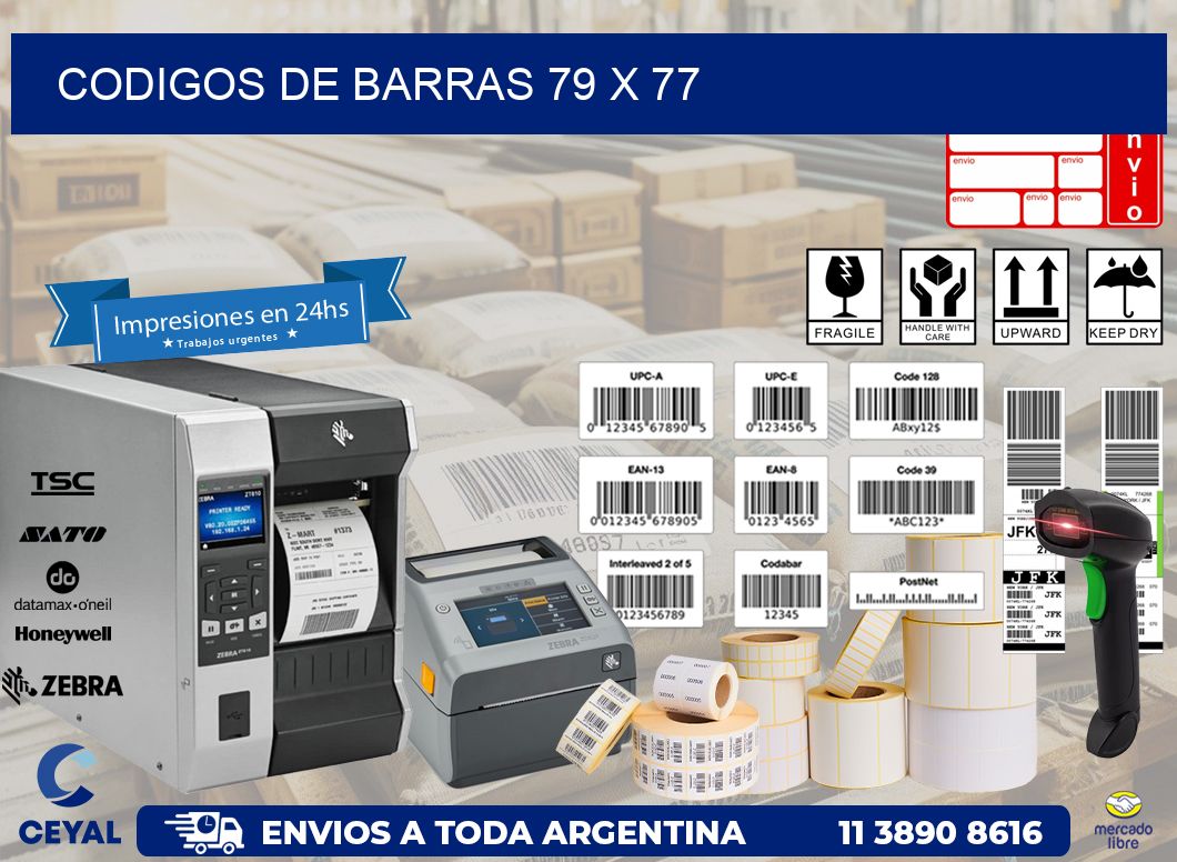 codigos de barras 79 x 77