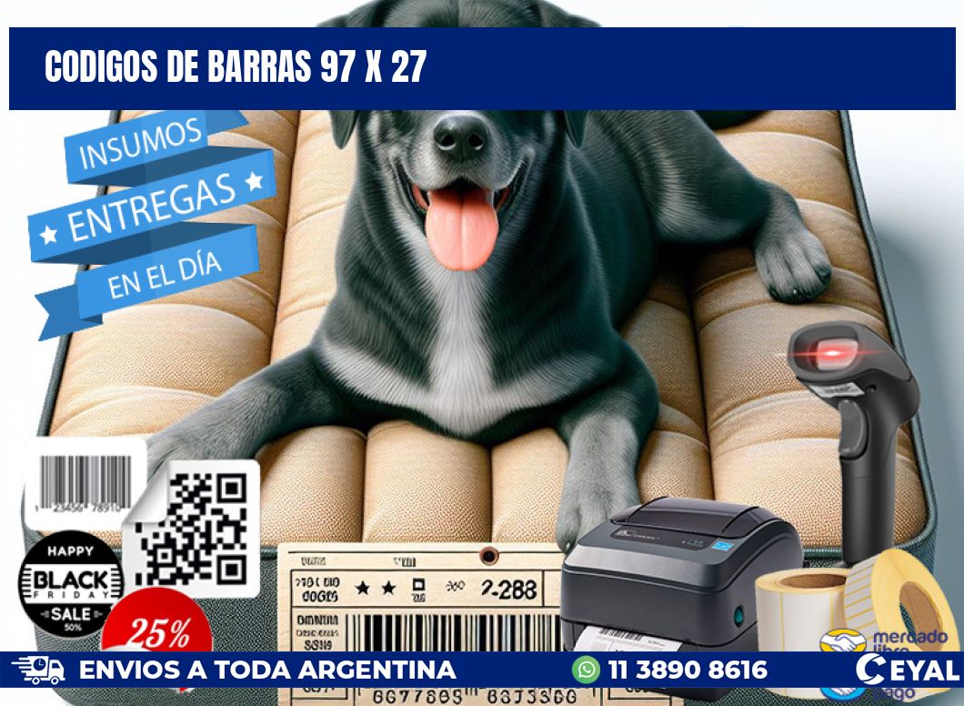 codigos de barras 97 x 27