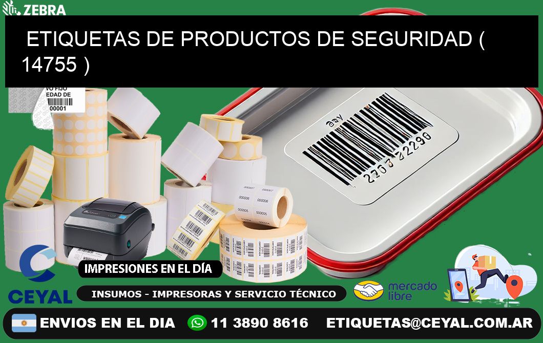 ETIQUETAS DE PRODUCTOS DE SEGURIDAD ( 14755 )