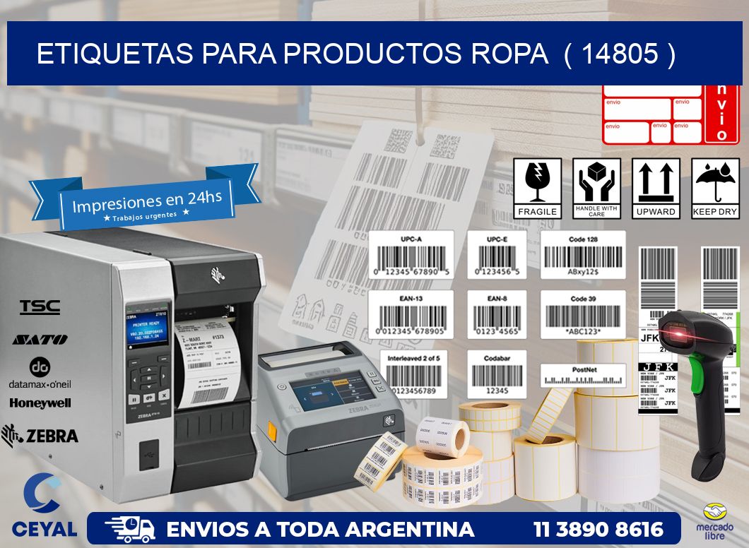 ETIQUETAS PARA PRODUCTOS ROPA  ( 14805 )