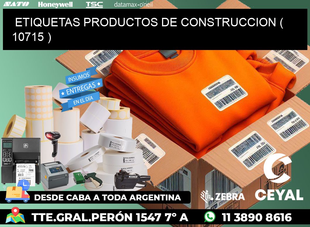 ETIQUETAS PRODUCTOS DE CONSTRUCCION ( 10715 )