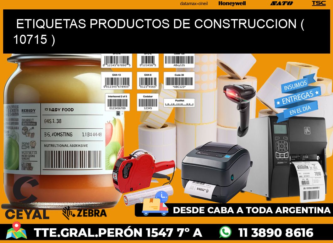 ETIQUETAS PRODUCTOS DE CONSTRUCCION ( 10715 )