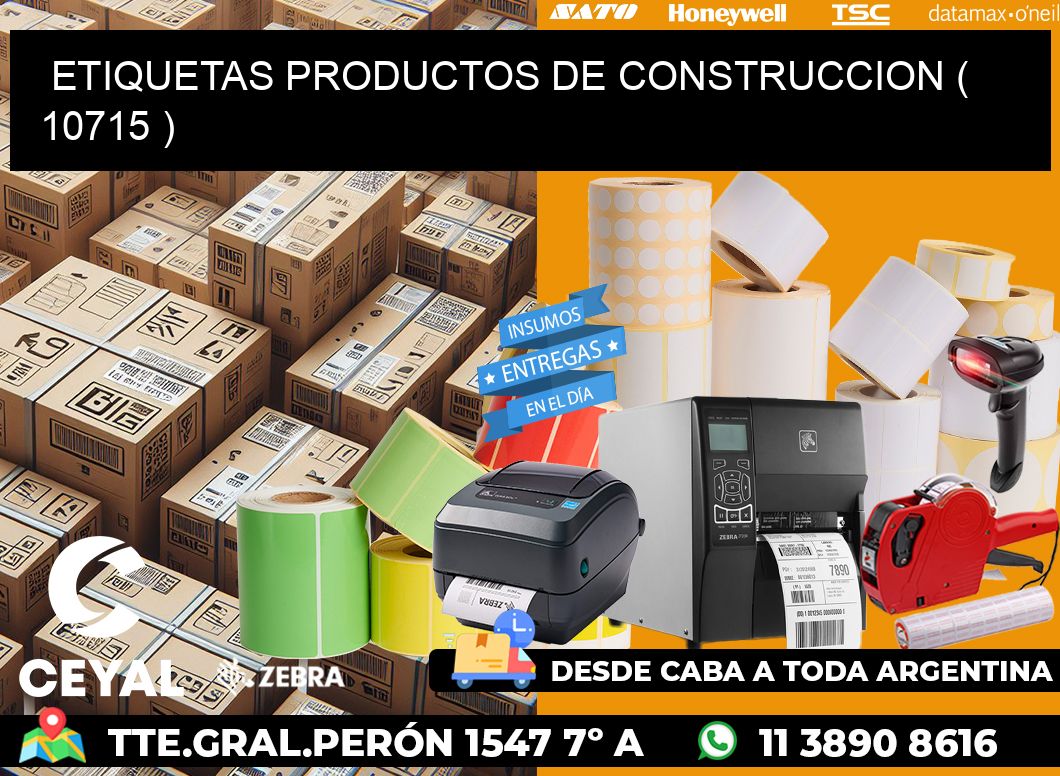 ETIQUETAS PRODUCTOS DE CONSTRUCCION ( 10715 )