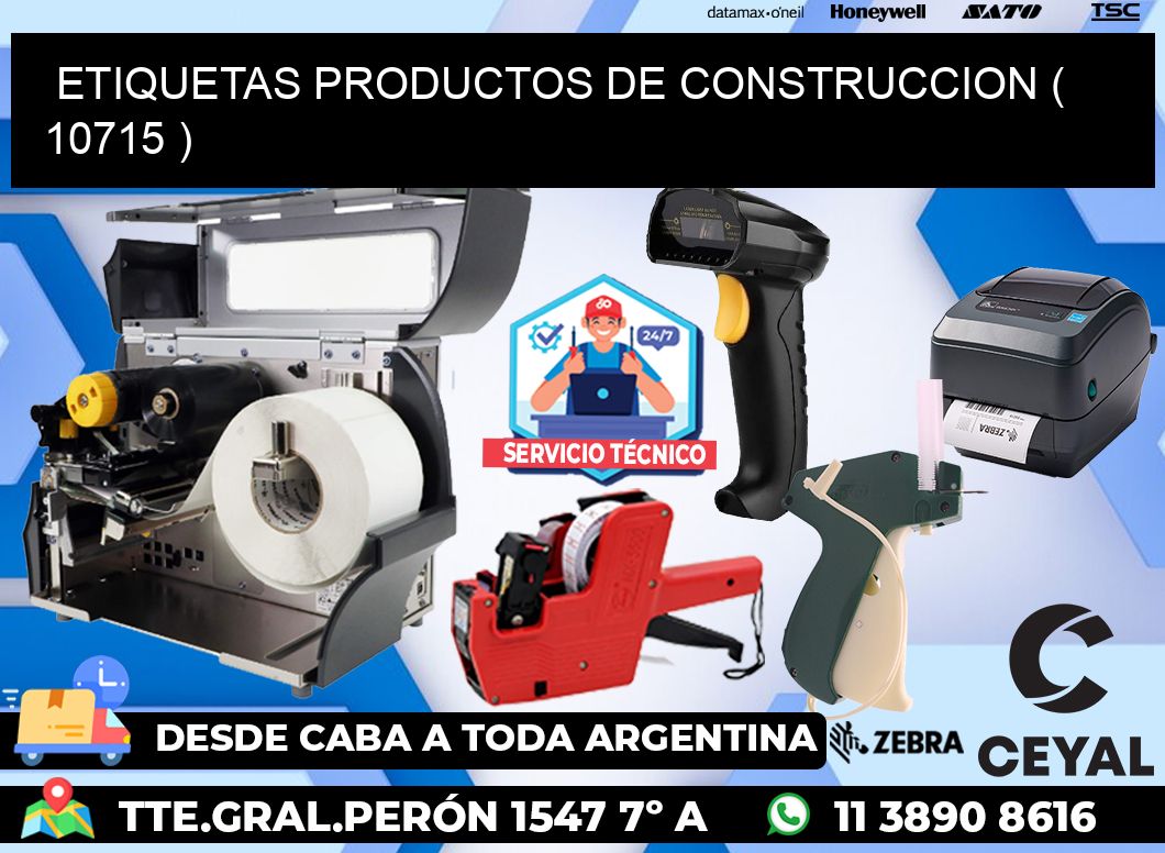 ETIQUETAS PRODUCTOS DE CONSTRUCCION ( 10715 )