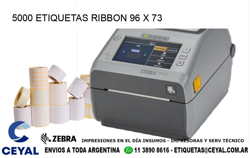 5000 ETIQUETAS RIBBON 96 x 73