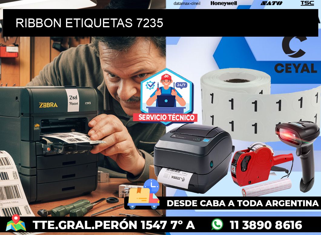 RIBBON ETIQUETAS 7235