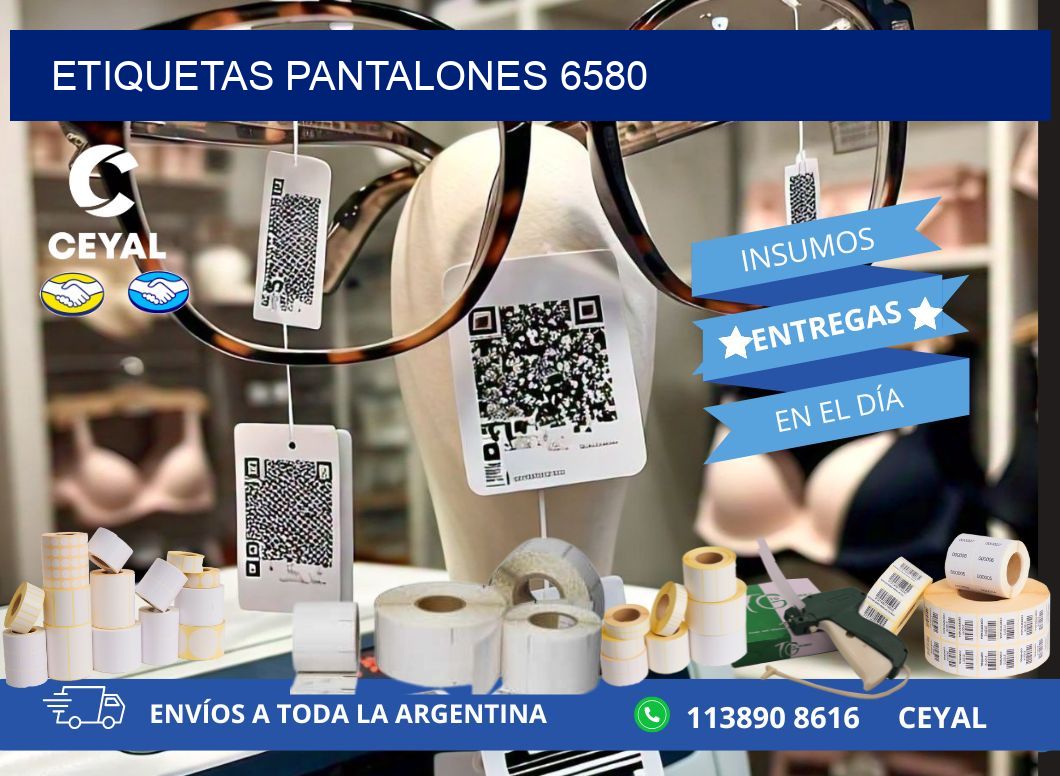 ETIQUETAS PANTALONES 6580