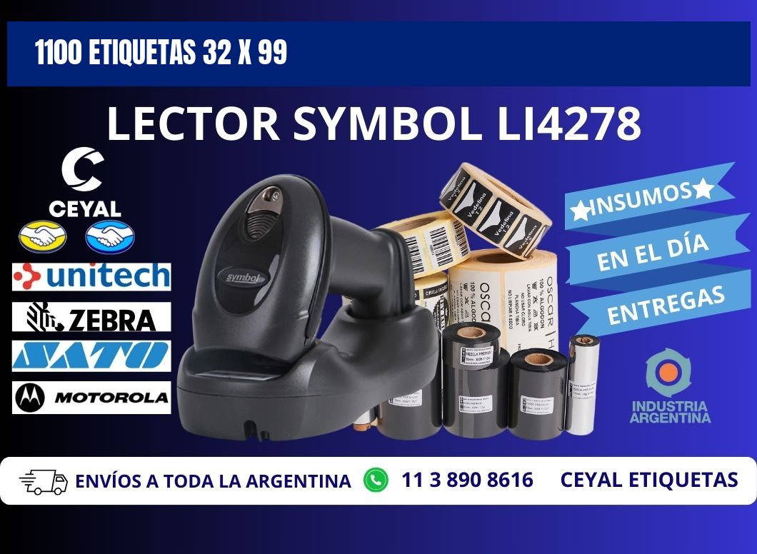 1100 ETIQUETAS 32 x 99