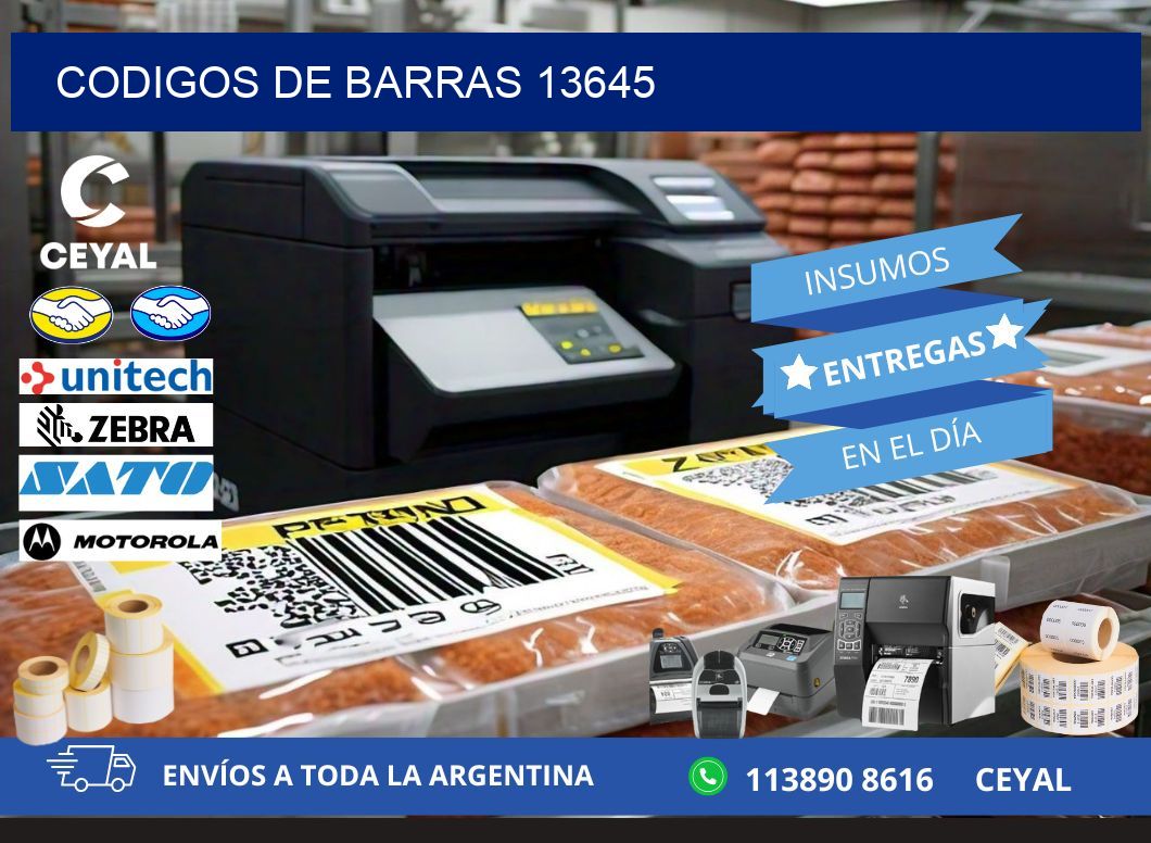 CODIGOS DE BARRAS 13645
