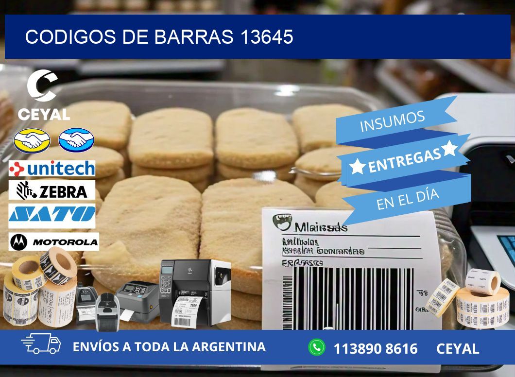 CODIGOS DE BARRAS 13645