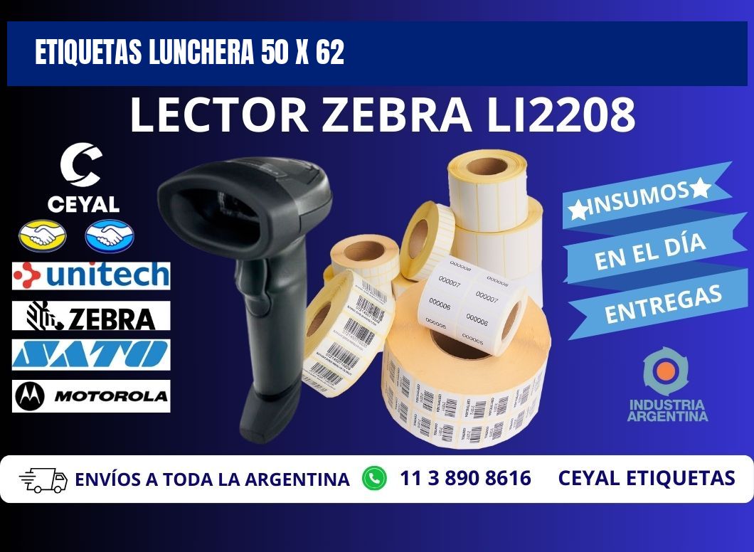 ETIQUETAS LUNCHERA 50 x 62