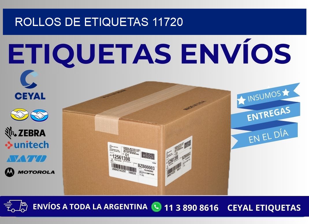 ROLLOS DE ETIQUETAS 11720