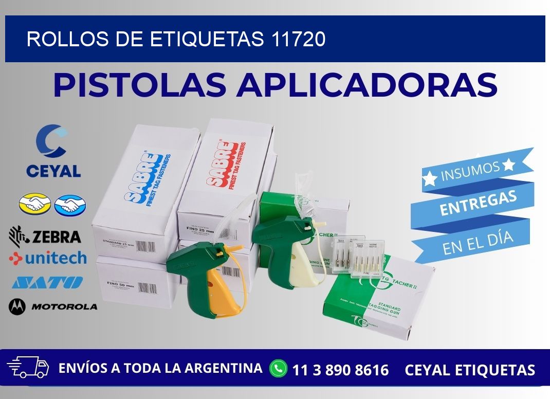 ROLLOS DE ETIQUETAS 11720