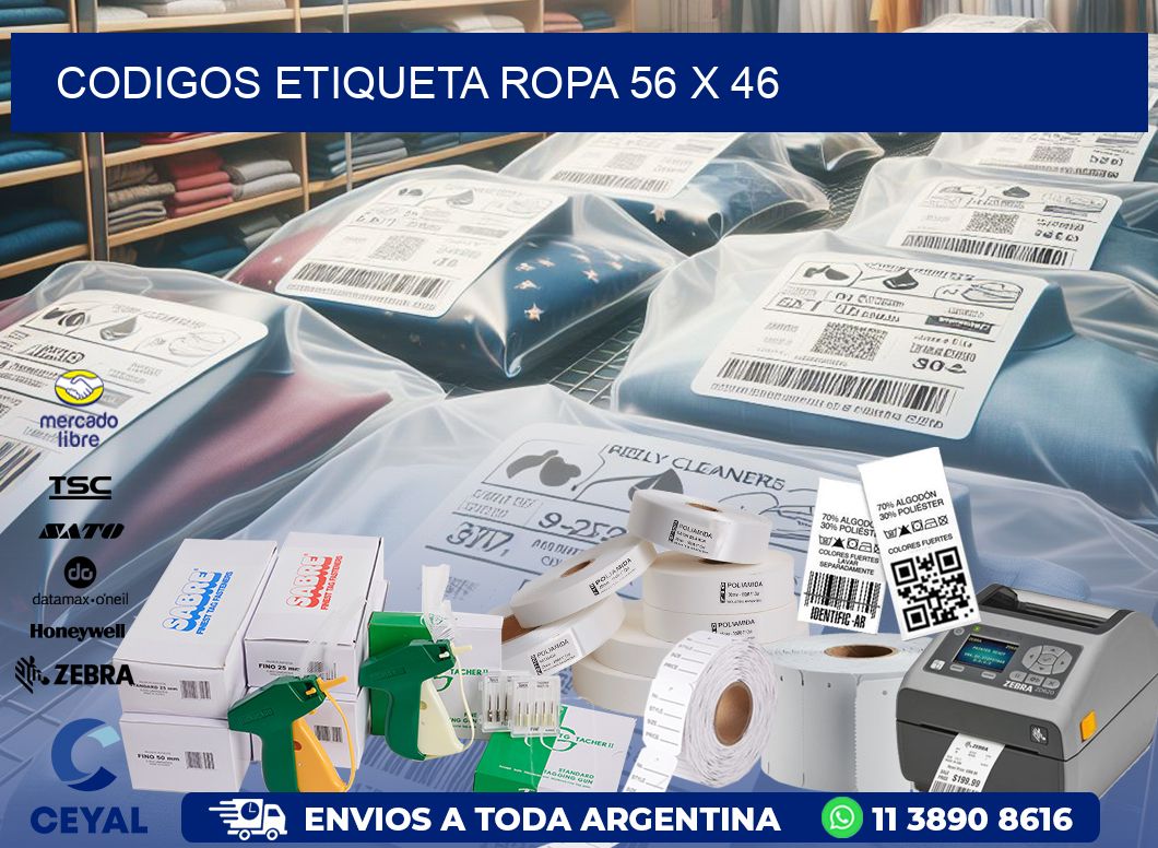 CODIGOS ETIQUETA ROPA 56 x 46