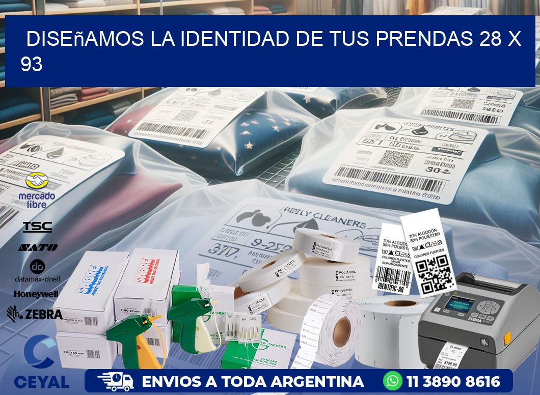 Diseñamos la Identidad de tus Prendas 28 x 93