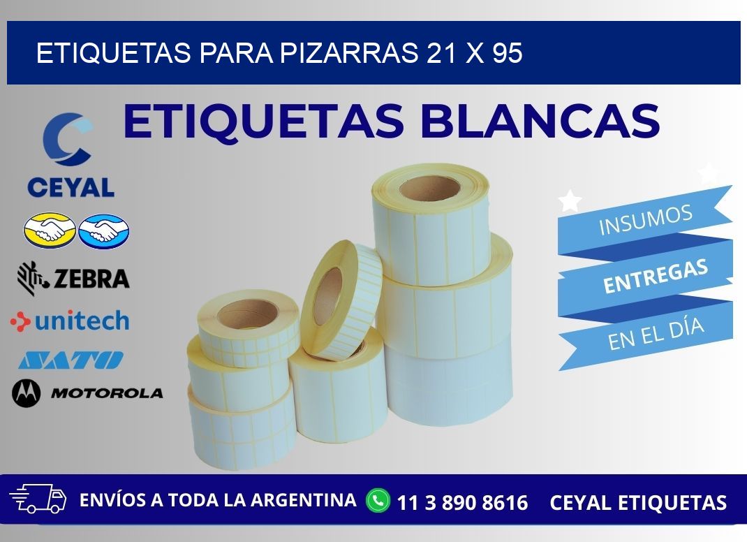ETIQUETAS PARA PIZARRAS 21 x 95