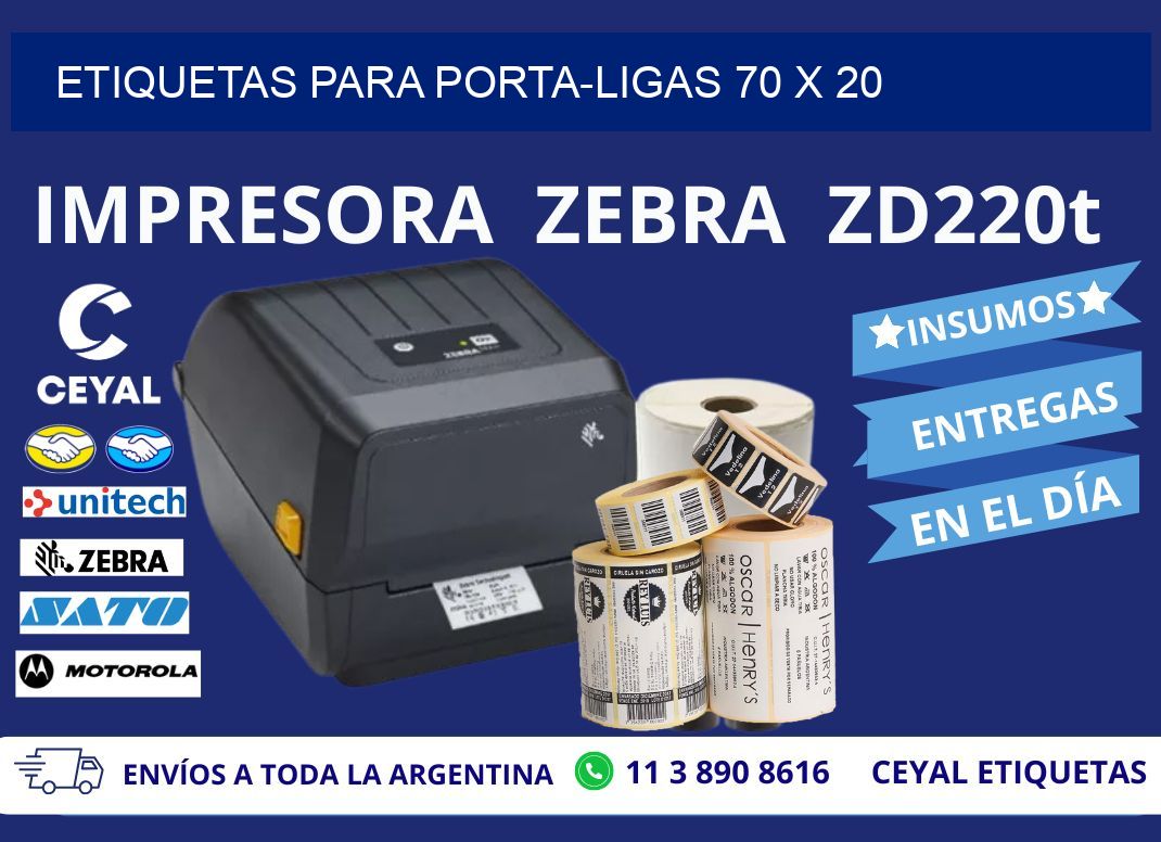 ETIQUETAS PARA PORTA-LIGAS 70 x 20