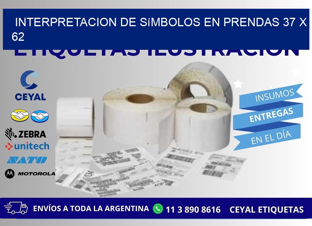 Interpretacion de Símbolos en Prendas 37 x 62