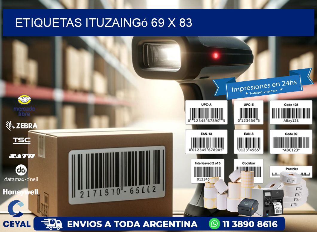 Etiquetas Ituzaingó 69 x 83