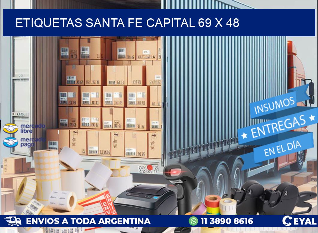 Etiquetas Santa Fe Capital 69 x 48