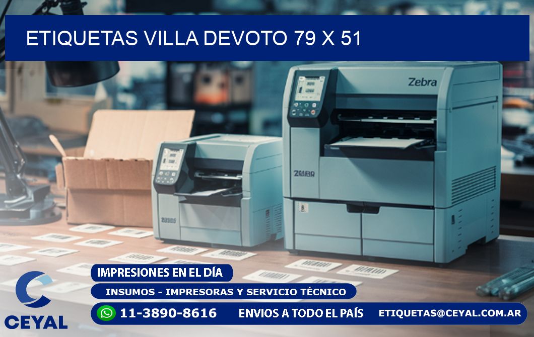 Etiquetas Villa Devoto 79 x 51