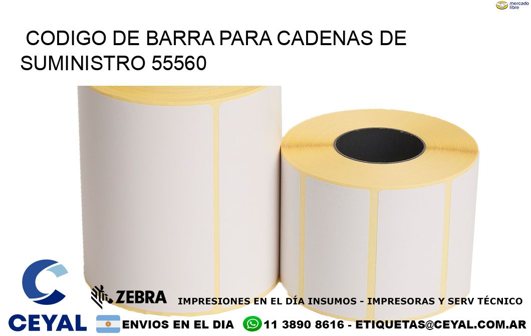 CODIGO DE BARRA PARA CADENAS DE SUMINISTRO 55560