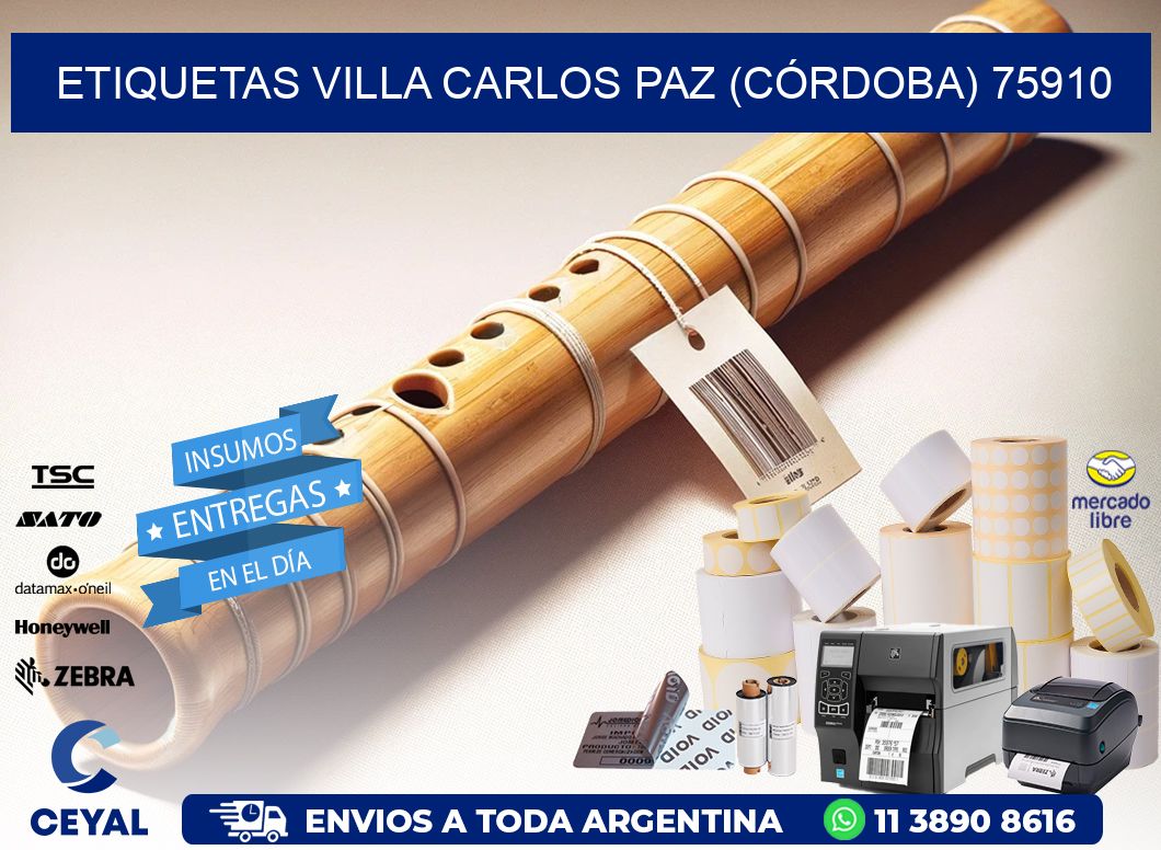ETIQUETAS VILLA CARLOS PAZ (CÓRDOBA) 75910