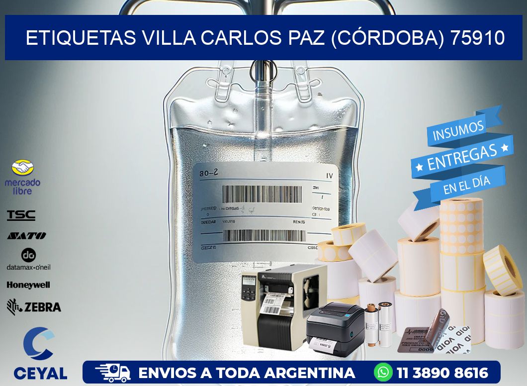 ETIQUETAS VILLA CARLOS PAZ (CÓRDOBA) 75910