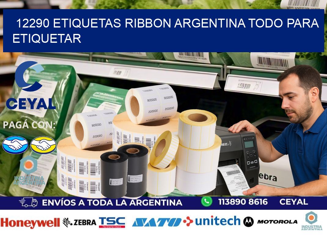 12290 etiquetas ribbon argentina TODO PARA ETIQUETAR