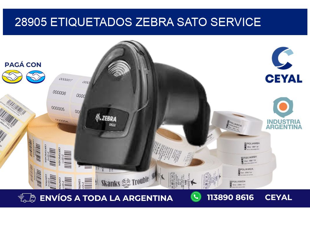 28905 ETIQUETADOS ZEBRA SATO SERVICE