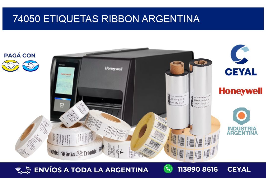 74050 etiquetas ribbon argentina