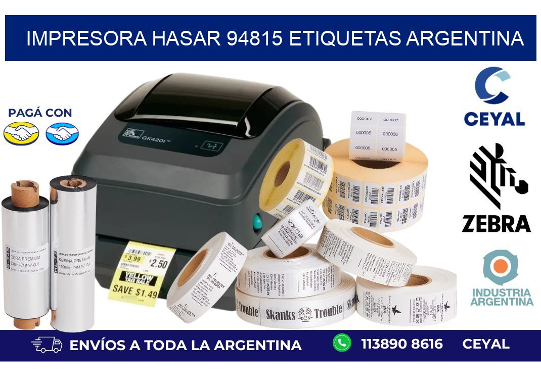 Impresora hasar 94815 etiquetas argentina
