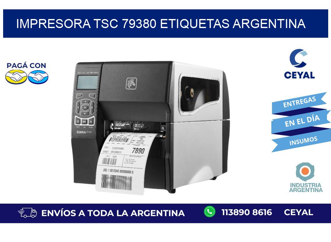 Impresora tsc 79380 etiquetas argentina