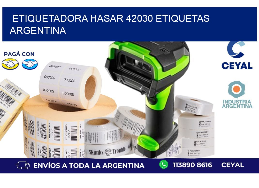etiquetadora hasar 42030 etiquetas argentina