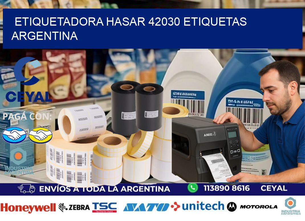 etiquetadora hasar 42030 etiquetas argentina