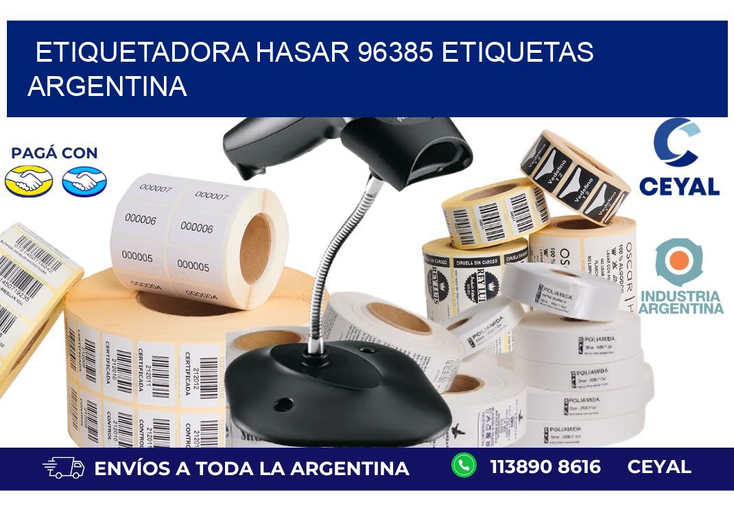 etiquetadora hasar 96385 etiquetas argentina