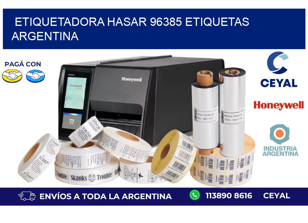 etiquetadora hasar 96385 etiquetas argentina